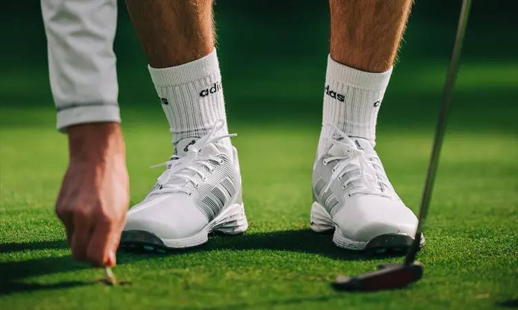 golf shoe on the green