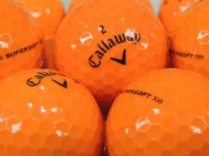 orange callaway supersoft golf balls