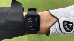 garmin approach s10 on a wrist