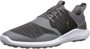 Puma Golf Men's Ignite Nxt Lace Golf Shoe, Quiet Shade-Puma Team Gold-Puma Black